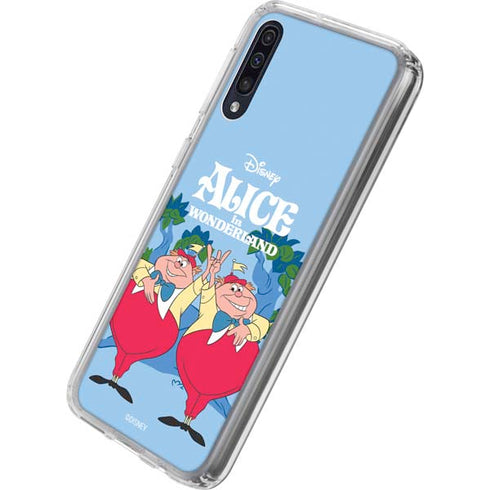 Disney Alice in Wonderland Tweedle Dee and Tweedle Dum Galaxy A50 Clear Case